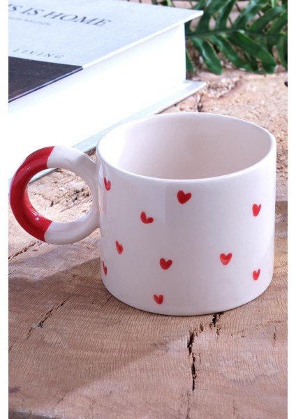 Hearts | El Yapımı Seramik Kupa Fincan Bardak Mug Seramik Double Türk Kahve Fincanı fiyatları