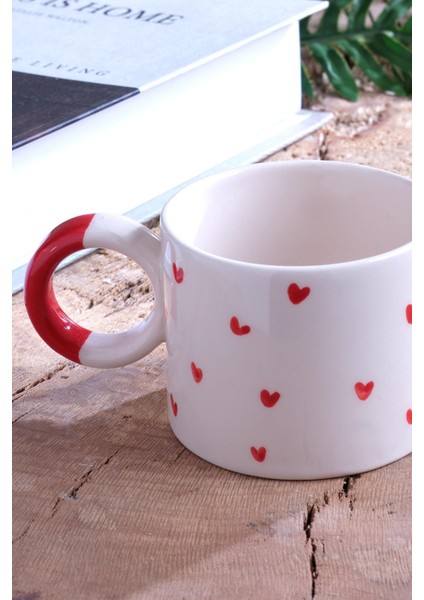 Hearts | El Yapımı Seramik Kupa Fincan Bardak Mug Seramik Double Türk Kahve Fincanı modelleri