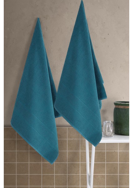 Royal | 70X140 cm 2'li Banyo Havlu Seti, %100 Pamuklu Havlu Takımı