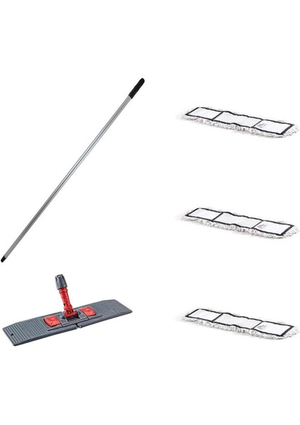 Tekno Trust Tablet Palet Nemli Yedek Mop Takımı Seti 3 Adet 50 cm