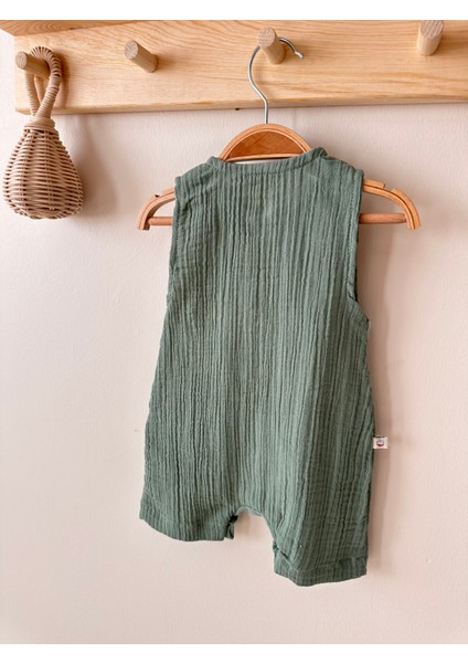 Charles Erkek Bebek Yeşil Müslin Tulum fiyatları