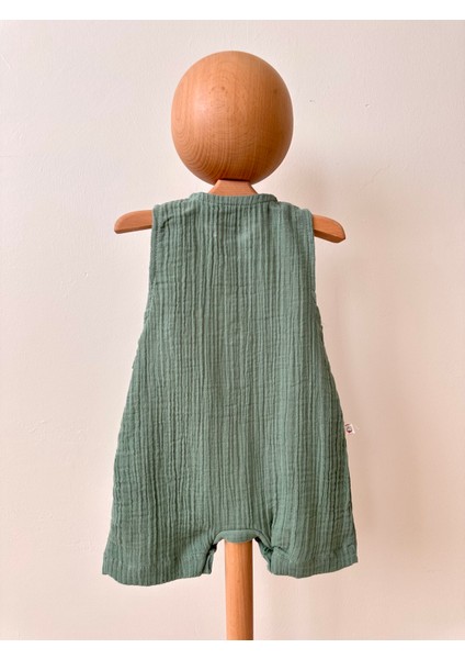 Charles Erkek Bebek Yeşil Müslin Tulum fırsatları