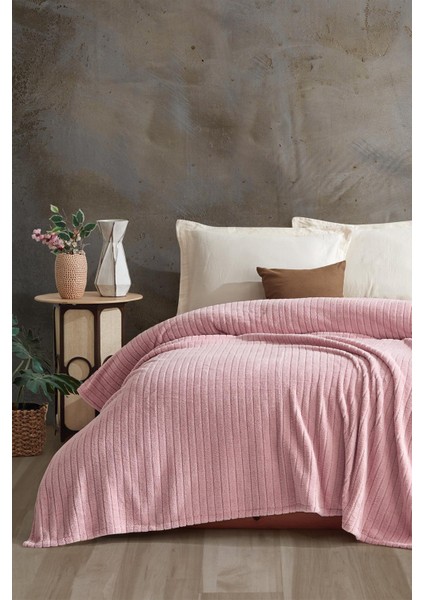 Comfy | Çizgili Wellsoft Çift Kişilik Battaniye