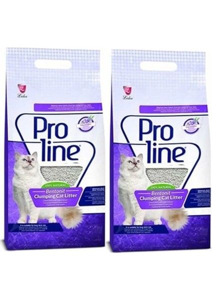 Proline Lavanta Kokulu Ince Kedi Kumu 5 Lt x 2 Adet