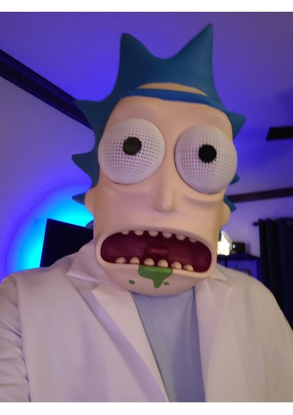 Cadılar Bayramı Ricki Sanchez Rick And Morty Maske Dev Boy Giyilebilir