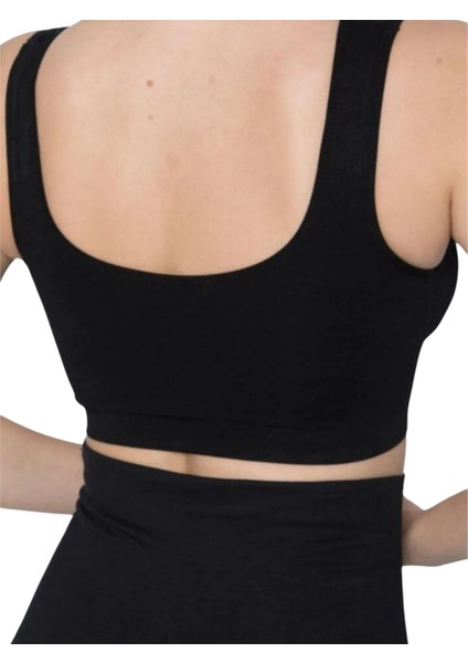 Kadın Kalın Askılı Pedli Sporcu Büstiyer Rahat Kullanım Sütyeni fiyatları