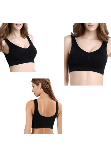 Kadın Kalın Askılı Pedli Sporcu Büstiyer Rahat Kullanım Sütyeni modelleri