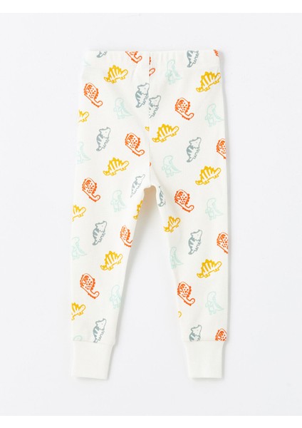 Bisiklet Yaka Uzun Kollu Baskılı Erkek Bebek Pijama Takımı