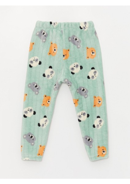 Bisiklet Yaka Uzun Kollu Desenli Erkek Bebek Pijama Takımı fırsatları