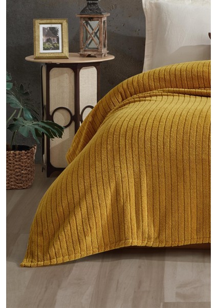 Comfy | Çizgili Wellsoft Tek Kişilik Battaniye