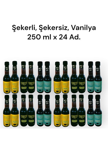 Mca Espresso Soğuk Kahve Karışık Koli 250 ml x 24 Adet