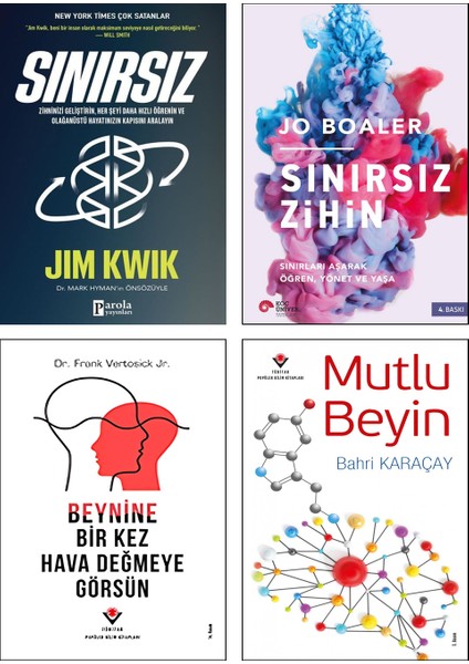 Mutlu Beyin - Beynine Bir Kez Hava Değmeye Görsün - Sınırsız - Sınırsız Zihin 4'lü Set