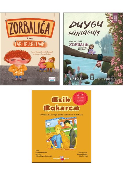 Zorbalığa Karşı Taktiklerim Var - Duygu Günlüğüm Mira ve Yekta Zorbalık Adasında Mücadele - Ezik Kokarca 3'lü Set
