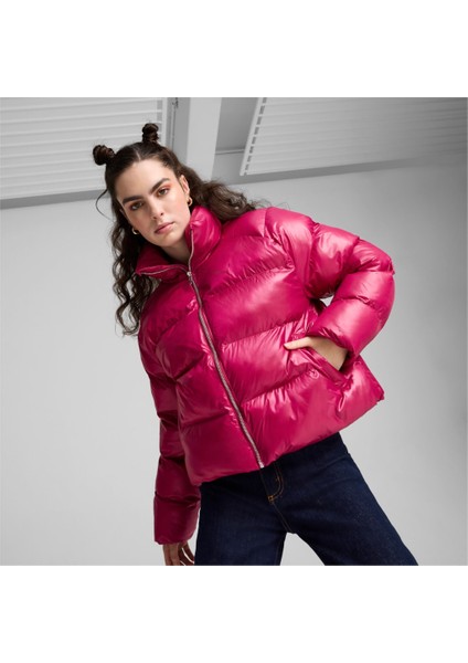 Shiny Puffer Kadın Mor Mont 62651445
