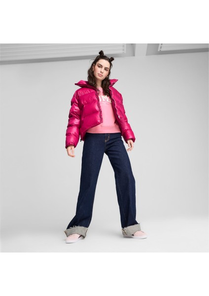 Shiny Puffer Kadın Mor Mont 62651445 modelleri