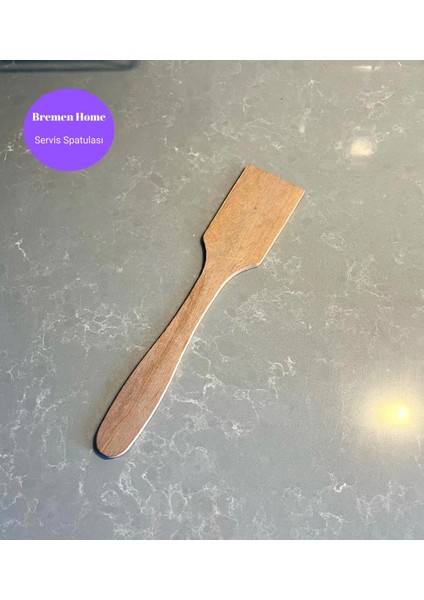 Ahşap Spatula, Ham Tahta Spatula (27 Cm)