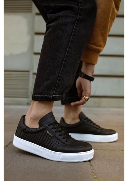 Knack Günlük Ayakkabı 011 Siyah (Beyaz Taban) indirimleri