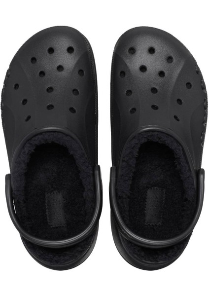 Crocs Baya Platform Lined Clog Kadın Siyah Terlik 208708-001