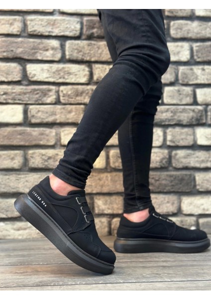BA0302 Boa Kalın Taban Bağcıksız Tarz Casual Siyah Siyah Erkek Ayakkabı fiyatları