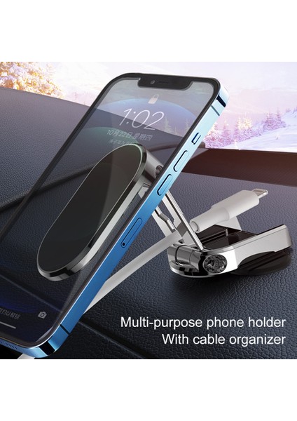 MT90 Alüminyum Kasa Araç Içi Telefon Tutucu Torpido Üstü 360 Derece Ev Ofis Kullanımına Uygun fırsatları
