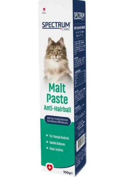 Spectrum Malt Paste Tüy Yumağı Kedi Macunu 100 gr