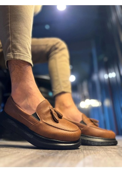 Günlük Spor Klasik Ayakkabı 818 Taba (Siyah Taban)