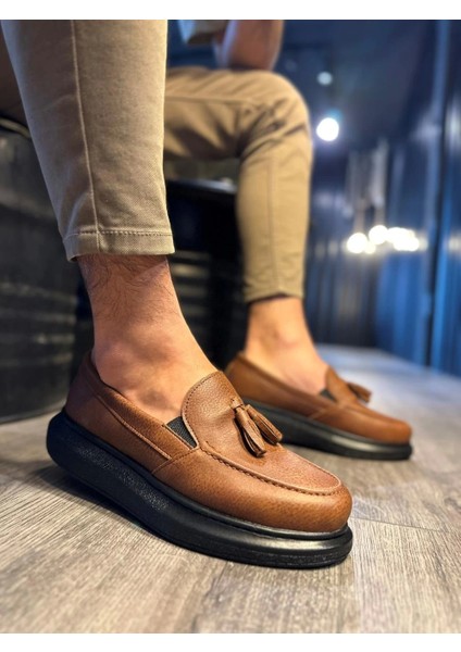 Günlük Spor Klasik Ayakkabı 818 Taba (Siyah Taban)