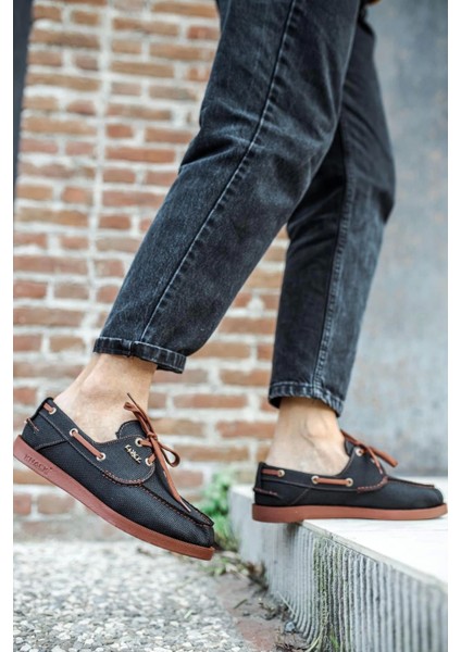 Mevsimlik Keten Ayakkabı 008 Siyah (Taba Taban) modelleri