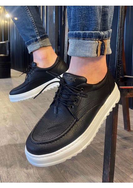 Günlük Ayakkabı T12 Siyah (Beyaz Taban) fiyatları