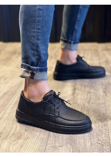 Knack Günlük Ayakkabı T12 Siyah (Siyah Taban)