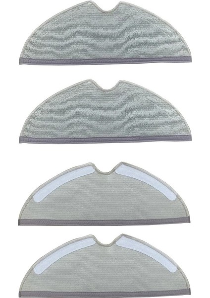 Roborock S6 Maxv uyumlu 4'lü mop bezi seti, temizliğe kolaylık sağlar