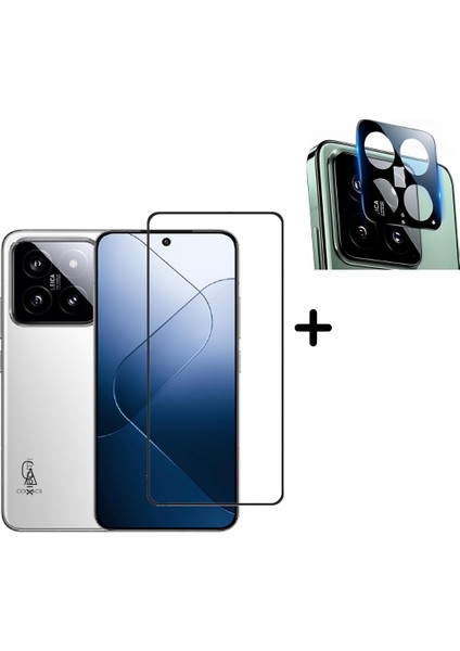 Xiaomi Mi 14 ile Uyumlu Tam Kaplayan Nano Esnek Ekran Koruyucu ve Arka Kamera Koruyucu