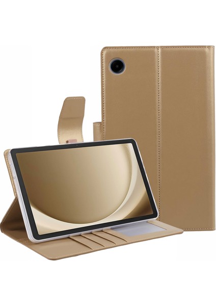Samsung Galaxy Tab A9 Deri Flip Cüzdan Tablet Kılıfı (Yurt Dışından)