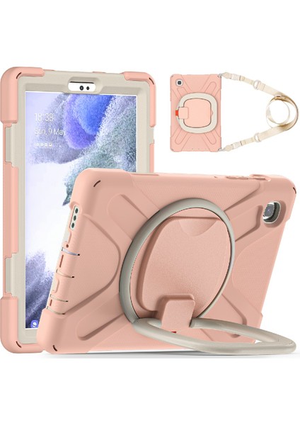 Samsung Galaxy Tab A7 Lite 8 7 Inç Için 360 Derece Dönebilen Stand mlı Omuz Askılı Hibrit (B Stili) Tablet Kılıfı (Yurt Dışından)