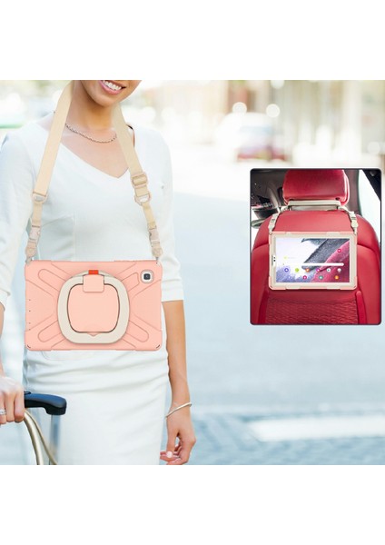 Samsung Galaxy Tab A7 Lite 8 7 Inç Için 360 Derece Dönebilen Stand mlı Omuz Askılı Hibrit (B Stili) Tablet Kılıfı (Yurt Dışından)