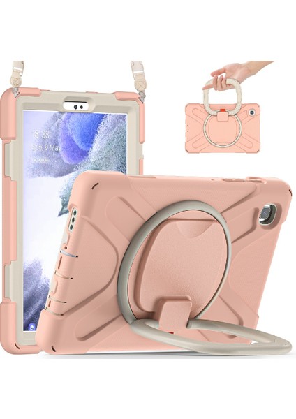 Samsung Galaxy Tab A7 Lite 8 7 Inç Için 360 Derece Dönebilen Stand mlı Omuz Askılı Hibrit (B Stili) Tablet Kılıfı (Yurt Dışından)