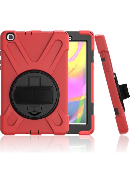 X Shape Pc Tpu Hibrit El Askılı 360 Derece Döner Destek Standısamsung Galaxy Tab A 8.0 (2019) Için SM T290 SM T295 Tablet Kılıfı (Yurt Dışından)