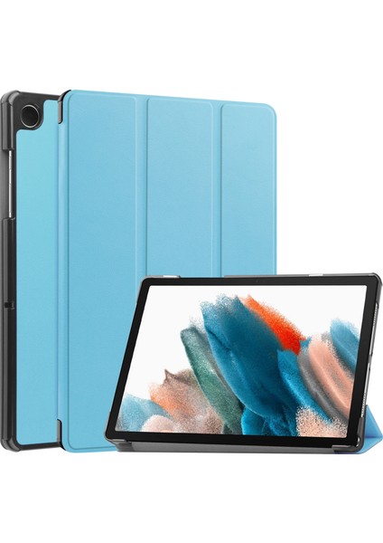 Samsung Galaxy Tab A9 Pu Deri Otomatik Uyku uyandırma Üç Katlı Stand Tablet Kılıfı (Yurt Dışından)