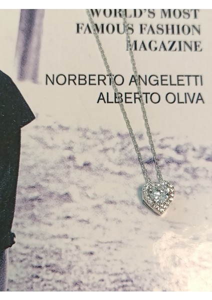 Swarovski Taş Kalp Gümüş Kolye fiyatları