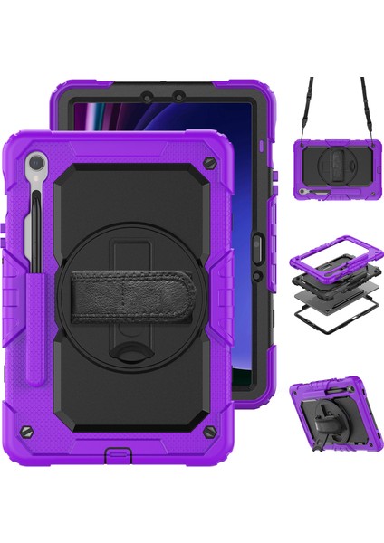 Samsung Galaxy Tab S9 Fe SM X510 SM X516B Pc Silikon Pet Ekran Koruyucu El Kayışı Tablet Kılıfı (Yurt Dışından)