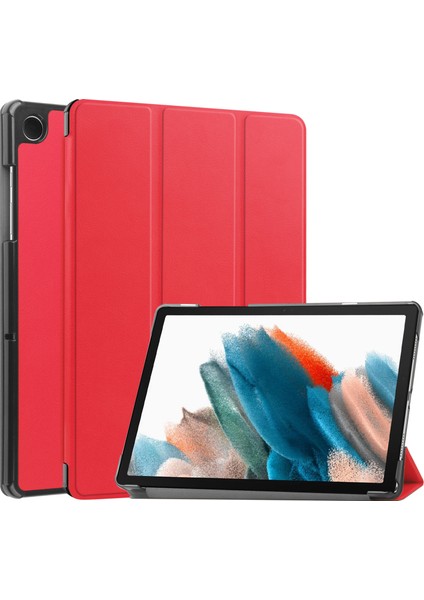 Samsung Galaxy Tab A9 Pu Deri Otomatik Uyku uyandırma Üç Katlı Stand Tablet Kılıfı (Yurt Dışından)