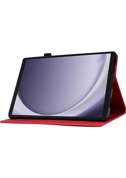 Samsung Galaxy Tab A9 Pu Deri lı Kart Tutucu Stand Tablet Kılıfı (Yurt Dışından)