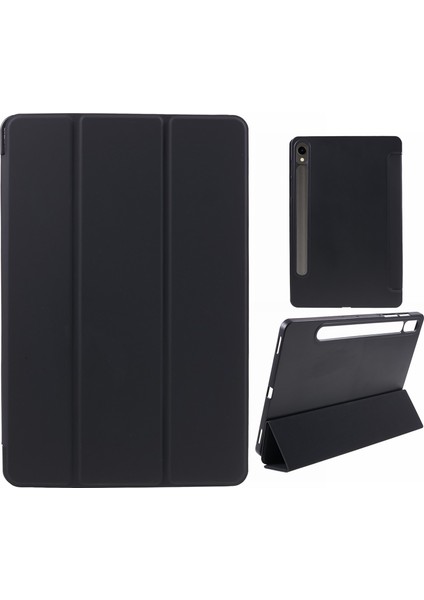 Samsung Galaxy Tab S9 Için Pu Mat Tpu Üç Katlı Standlı Anti Drop Koruyucu Tablet Kılıfı (Yurt Dışından)