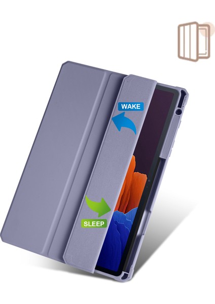 Samsung Galaxy Tab S8 Ultra Üç Katlı Standı Pu Deri Tpu Akrilik Akıllı Tablet Kılıfı (Yurt Dışından) fiyatları