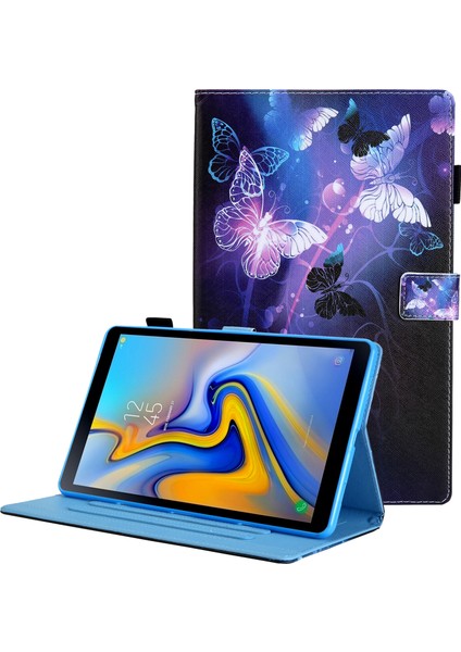 Desen Baskı Deri Standlı samsung Galaxy Tab A8 10.5 (2021) SM X200 X205 A8 10.5 (2022) Tablet Kılıfı (Yurt Dışından)