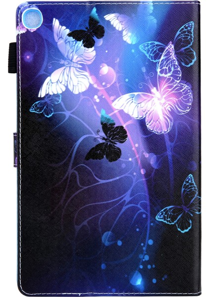 Desen Baskı Deri Standlı samsung Galaxy Tab A8 10.5 (2021) SM X200 X205 A8 10.5 (2022) Tablet Kılıfı (Yurt Dışından)