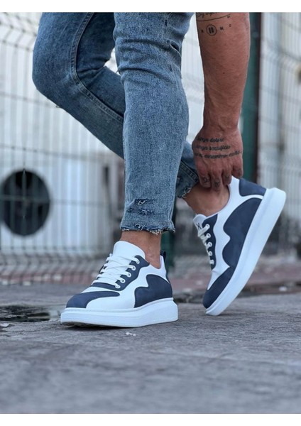 WG301 Beyaz Mavi Erkek Casual Ayakkabı modelleri
