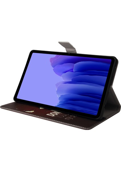Samsung Galaxy Tab A7 10.4 (2020 2022) T505 T500 Desen Baskı Cüzdan Standı Deri Gözler Tablet Kılıfı (Yurt Dışından)