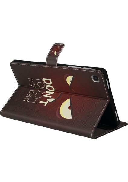 Samsung Galaxy Tab A7 10.4 (2020 2022) T505 T500 Desen Baskı Cüzdan Standı Deri Gözler Tablet Kılıfı (Yurt Dışından)