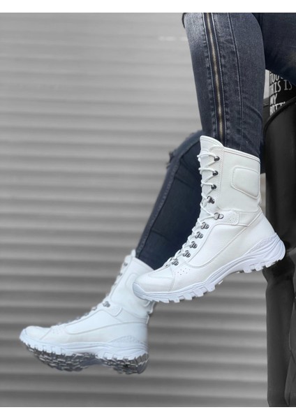 BA0605 Bağcıklı Beyaz Askeri Postal Bot fiyatları